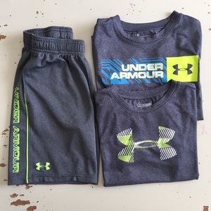 Bundle of 2 Under Amour Shirt and 1 Shorts
